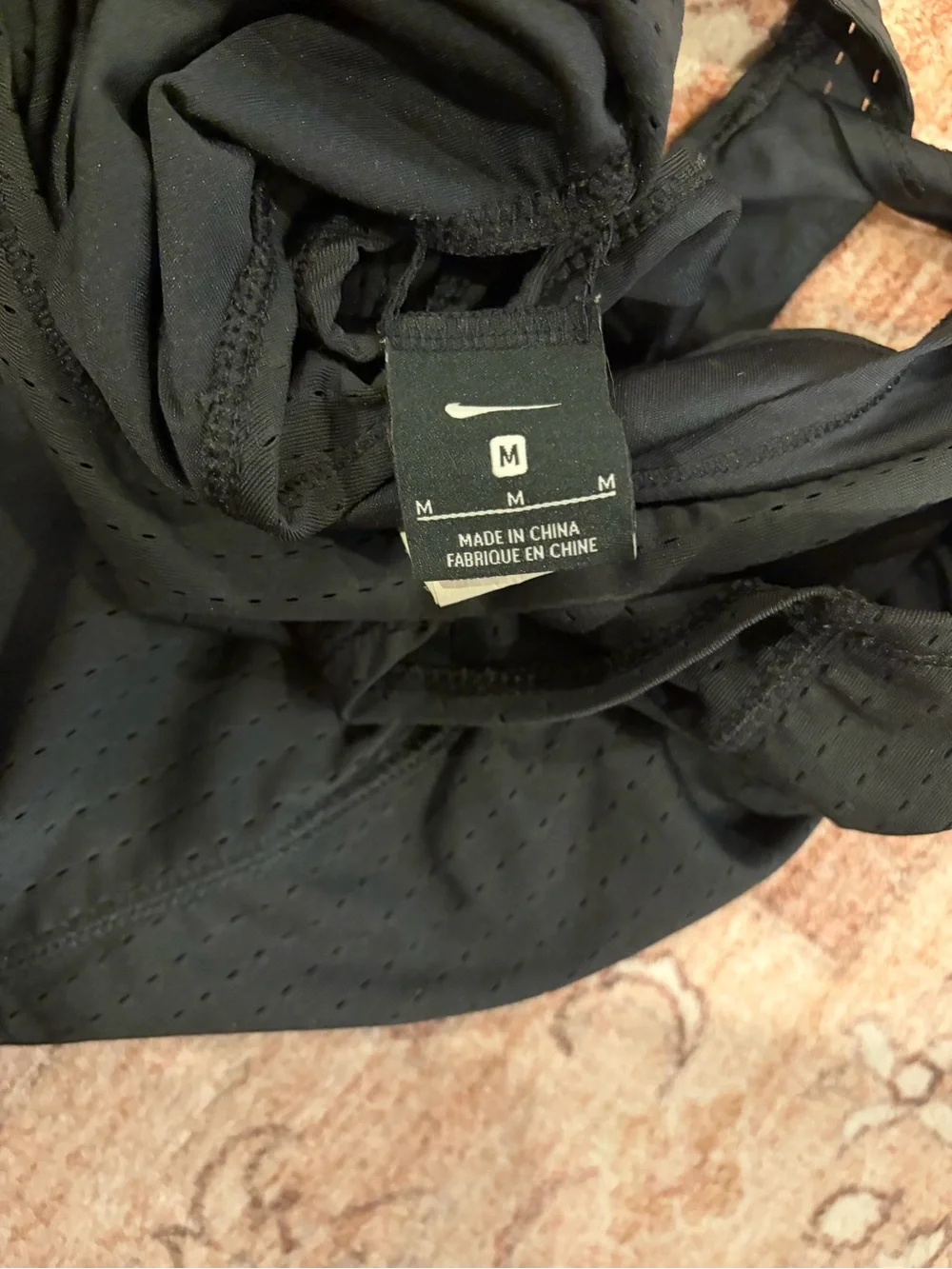 Nike Black Racerback Layered Tank